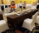 西餐宴会摆台平面图